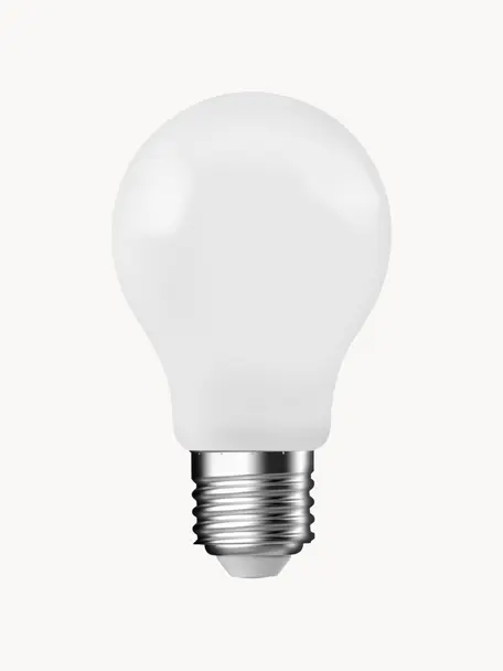 Lampadina E27, bianco caldo, 1 pz, Lampadina: vetro, Base lampadina: alluminio, Bianco, Ø 6 x Alt. 10 cm
