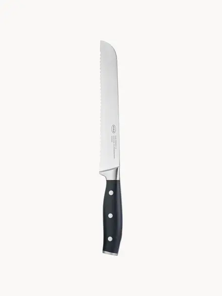 Coltello pane Tradition, Manico: plastica, Argentato, nero, Lung. 32 cm