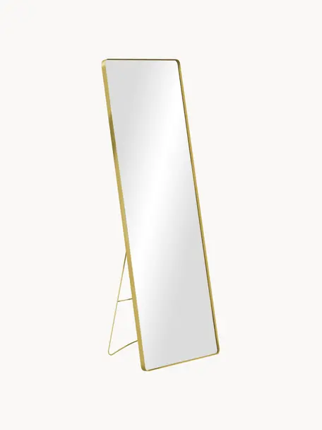 Miroir sur pied Stefo, Doré, larg. 45 x haut. 140 cm