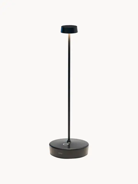 Lampe à poser LED mobile à intensité variable Swap, Noir, Ø 10 x haut. 33 cm