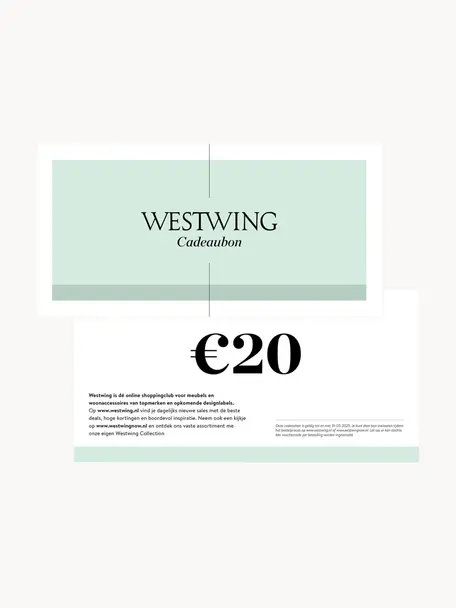 Cadeaubon, Cadeaubon op hoogwaardig papier., Wit, groen, 20