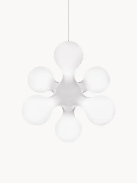 Lampada a sospensione di design con luce regolabile Atomium, Lampada: polietilene, Bianco, Larg. 58 x Alt. 52 cm