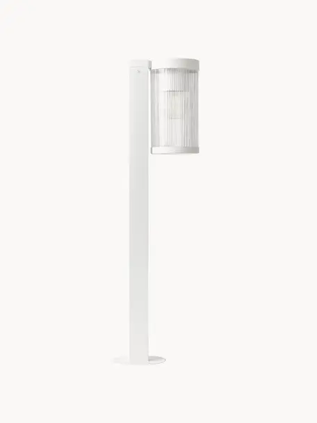 Dimmbare Outdoor-Stehlampe Coupar, Weiß, Ø 14 x H 80 cm