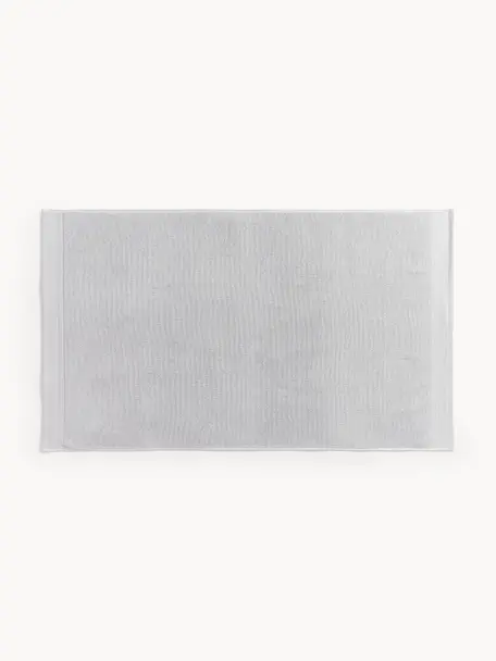 Tapis de bain antidérapant en coton bio Premium, 100 % coton bio certifié GOTS (par GCL International, GCL-300517)
Qualité supérieure 750 g/m², Gris clair, larg. 50 x long. 70 cm