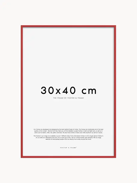 Ručne vyrobený rám Explore, rôzne veľkosti, Červená, 30 x 40 cm