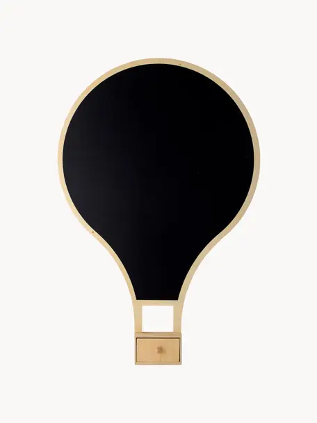 Pizarra Valona, Tablero de fibras de densidad media (MDF), Negro, An 52 x Al 79 cm