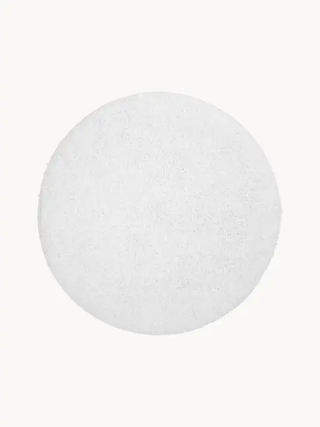 Koberec do kúpeľne Ingela, 100 %  bavlna, Biela, Ø 65 cm