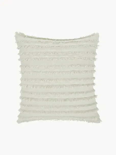 Poszewka na poduszkę Jessie, 88% bawełna, 7% wiskoza, 5% len, Beżowy, S 45 x D 45 cm