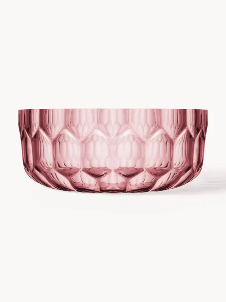 Insalatiera con motivo strutturato Jellies, Plastica, Rosa, Ø 32 x Alt. 14 cm