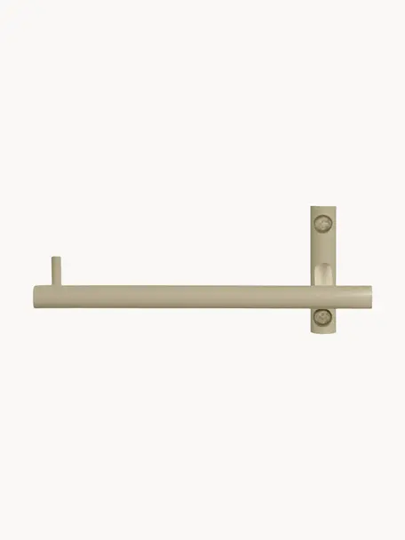 Porte-rouleaux WC en métal Dora, Métal, revêtement par poudre, Beige clair, larg. 15 x haut. 6 cm