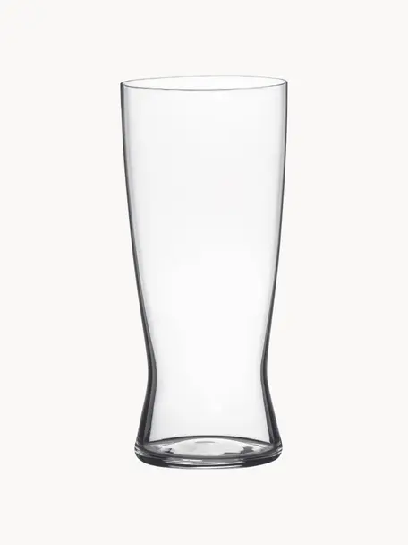 Kristall-Biergläser Classics, 4 Stück, Kristallglas, Transparent, Ø 8 x H 18 cm, 630 ml