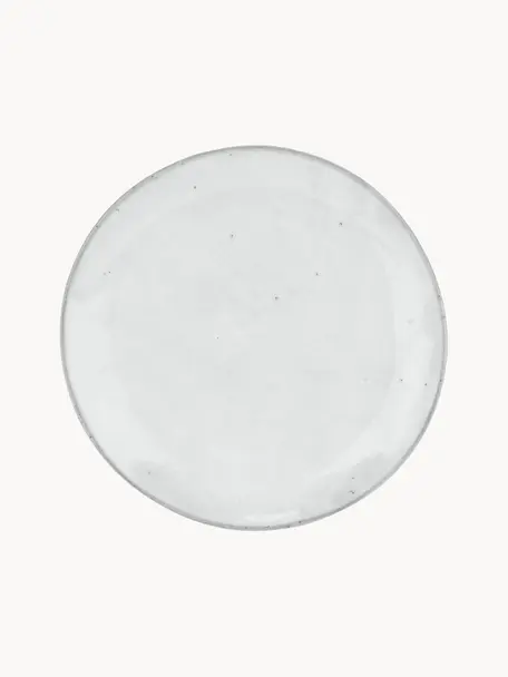 Ručně vyrobené snídaňové talíře Nordic Sand, 4 ks, Kamenina, Světle šedá, Ø 20 cm, V 3 cm