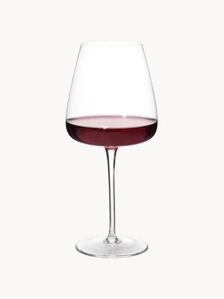 Mundgeblasene Rotweingläser Ellery, 4 Stück, Glas, Transparent, Ø 11 x H 23 cm, 610 ml
