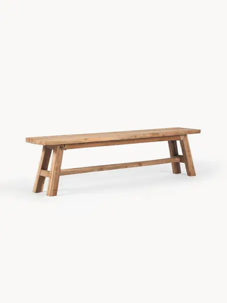 Ławka z drewna tekowego Lawas, Drewno tekowe pochodzące z recyklingu

Ten produkt jest wykonany z drewna pochodzącego ze zrównoważonych upraw, które posiada certyfikat FSC®., Drewno tekowe, S 180 x W 45 cm
