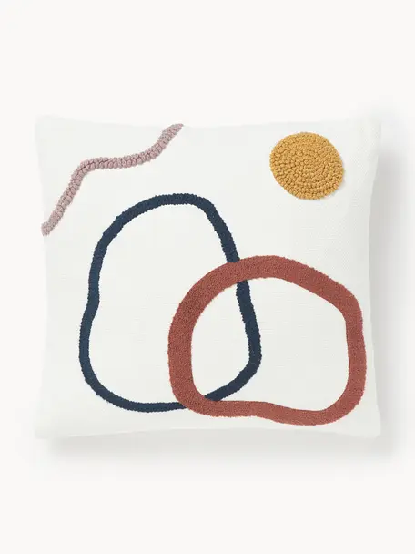 Kissenhülle Wassily mit abstrakter Verzierung, 100% Baumwolle, Bunt, B 45 x L 45 cm