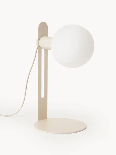 Petite lampe à poser Fely, Beige, Ø 14 x haut. 35 cm