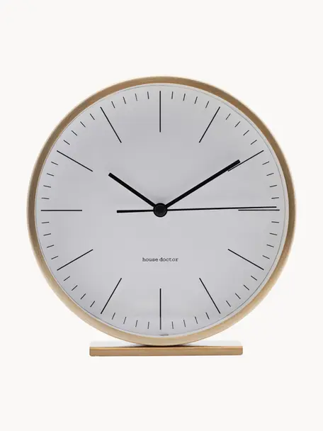 Horloge de bureau Hannah, Doré, Ø 15 x haut. 4 cm