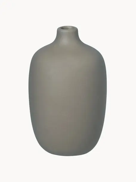 Designová váza Ceola, V 13 cm, Keramika, Greige, Ø 8 cm, V 13 cm