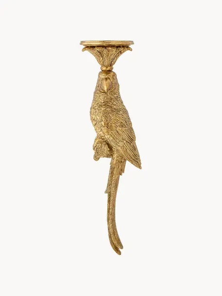 Nástenný svietnik Seyara, Umelá hmota, Odtiene zlatej, Ø 12 x V 39 cm