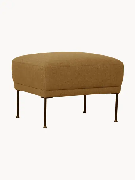 Podnožka Fluente, Hořčicově žlutá, Š 62 cm, H 50 cm