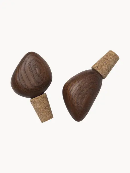 Bouchons à vin en frêne Cairn, 2 élém., Bois de frêne, liège

Ce produit est fabriqué à partir de bois certifié FSC® issu d'une exploitation durable, Bois de frêne, larg. 4 x haut. 9 cm