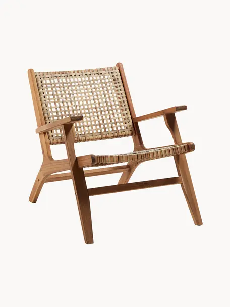Fotel wypoczynkowy Noon, Drewno akacjowe, S 68 x G 80 cm
