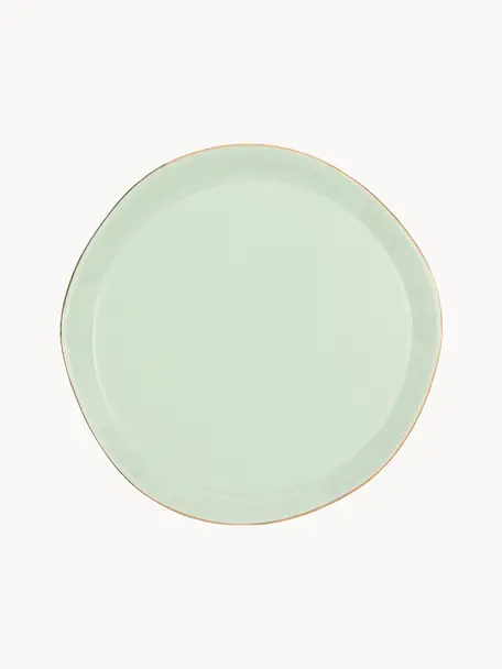 Pečivový talíř Good Morning, Kamenina, Mátově zelená, Ø 17 cm