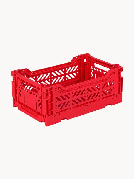 Caja plegable Mini, 27 cm, Plástico, Rojo, An 27 x F 17 cm