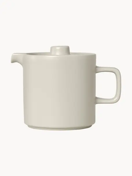 Dzbanek do herbaty z ceramiki Pilar, Ceramika, Jasny beżowy, 1 l
