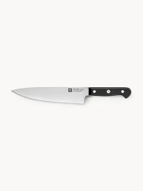 Coltello da chef Four Star, Manico: plastica, Argentato, nero, Lung. 31 cm