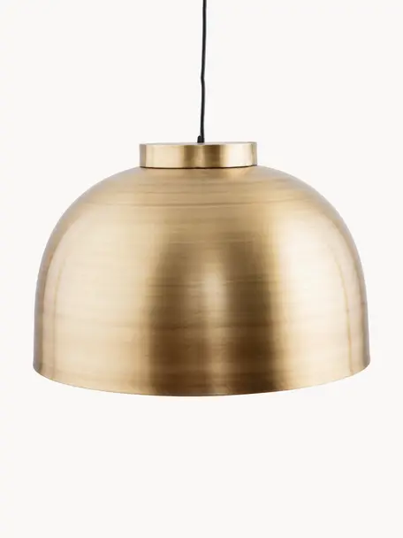 Hanglamp Bowl, Lampenkap: messing, Messing, Ø 50 x H 33 cm