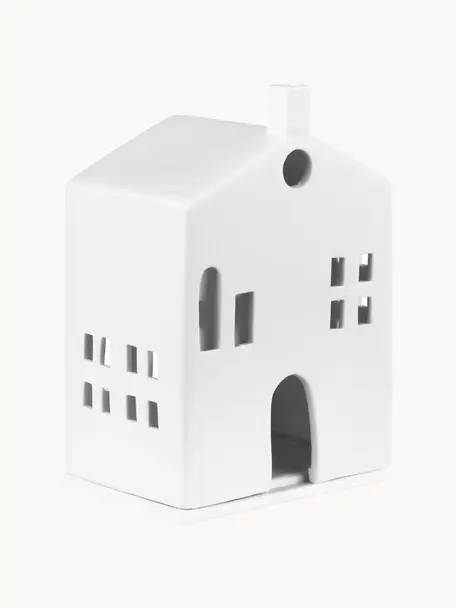 Porzellan-Lichthaus Living, Porzellan, Weiß, B 10 x H 15 cm