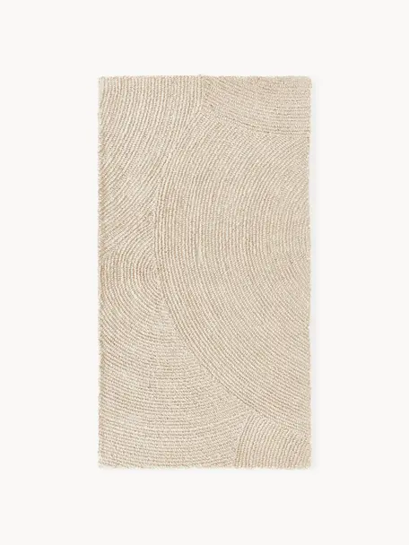 Tapis en laine tufté main Eleni, 100 % laine, certifiée RWS

Les tapis en laine peuvent perdre des fibres lors des premières semaines et des peluches peuvent se former, ce phénomène est naturel et diminue à mesure de votre usage et du temps, Beige clair, larg. 80 x long. 150 cm (taille XS)