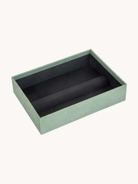 Pudełko na biżuterię Precious, Tektura, Szałwiowy zielony, S 27 x G 19 cm