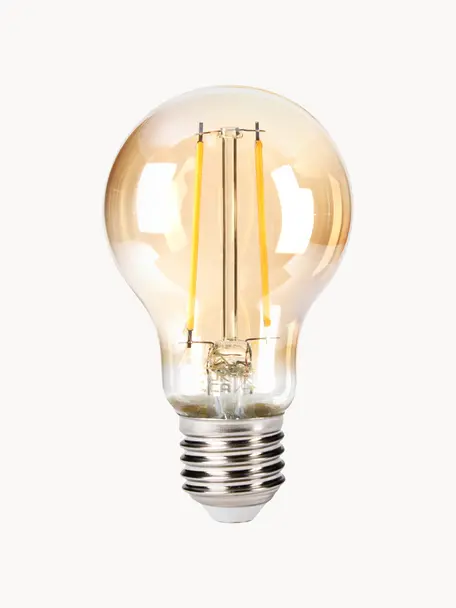 Lampadina E27, bianco caldo, 7 pz, Lampadina: vetro, Base lampadina: alluminio, Trasparente, dorato, Ø 6 x Alt. 10 cm