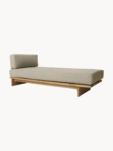 Venkovní válenda Natural, Greige, teakové dřevo, Š 194 cm, V 67 cm