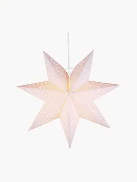 Decoratieve sterren Bobo van papier, Papier, Wit, Ø 34 cm