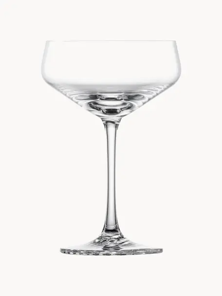 Kristall-Champagnerschalen Echo, 4 Stück, Tritan-Kristallglas, Transparent, Ø 10 x H 15 cm, 270 ml