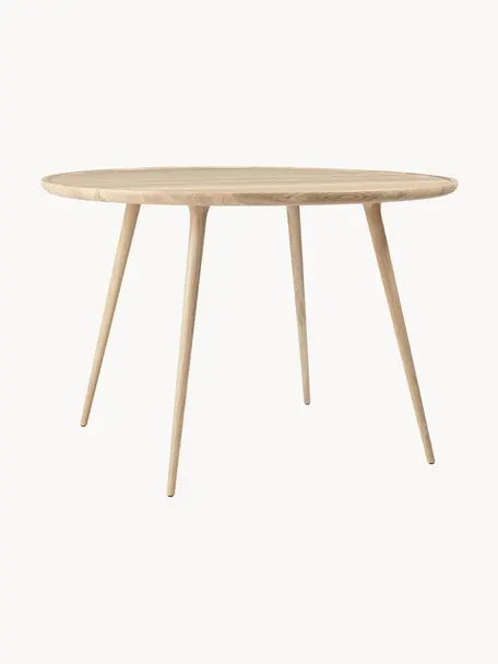 Table basse artisanale en bois de chêne Accent, Bois de chêne, certifié FSC, Bois de chêne, clair, Ø 110 x haut. 73 cm