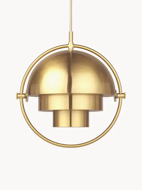 Hanglamp Multi-Lite, Lamp: gepoedercoat aluminium, Messing, Ø 23 x H 28 cm