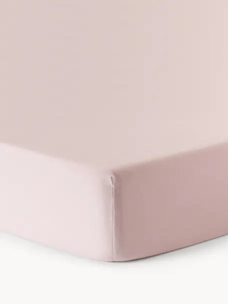 Flanelová elastická plachta na topper matrac Biba, Svetloružová, Š 200 x D 200 cm, V 15 cm