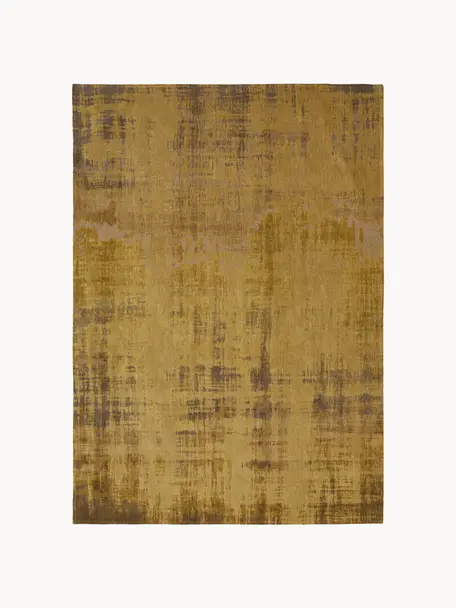 Tapis avec motif abstrait Rialto, 100 % polyester, Ocre, jaune moutarde, larg. 80 x long. 150 cm (taille XS)