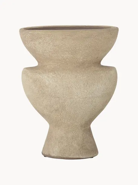 Dekoratívna váza Cristel, Terakotová, Béžová, Š 15 x V 19 cm