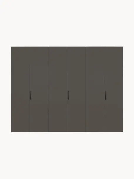 Draaideurkast Madison 6 deuren, inclusief montageservice, Frame: panelen op houtbasis, gel, Antraciet, B 302 cm x H 230 cm