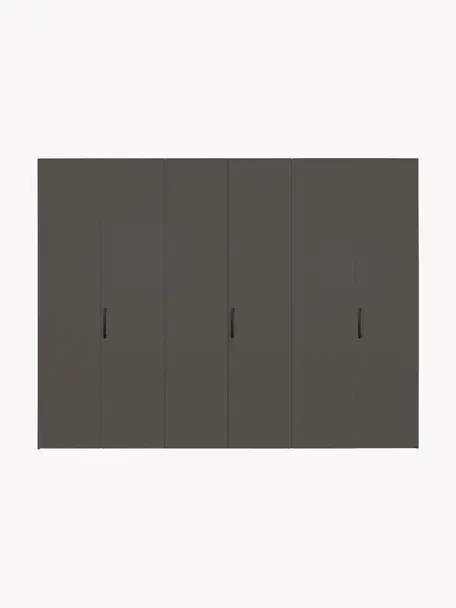 Drehtürenschrank Madison 6-türig, inkl. Montageservice, Korpus: Holzwerkstoffplatten, lac, Anthrazit, B 302 cm x H 230 cm