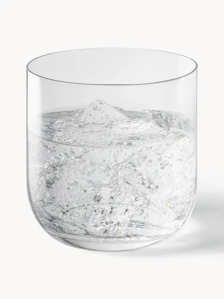Wassergläser Eleia, 4 Stück, Glas, Transparent, Ø 7 x H 9 cm, 288 ml