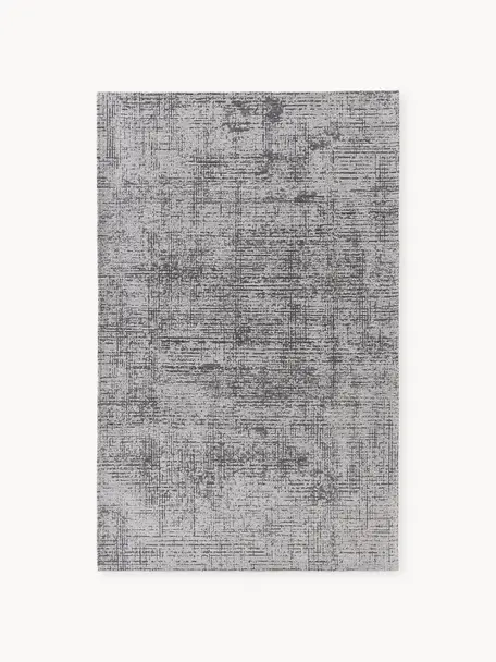 Tappeto Yava, 70% poliestere, 30% cotone (certificato GRS), Grigio, nero, Larg. 120 x Lung. 180 cm (taglia S)