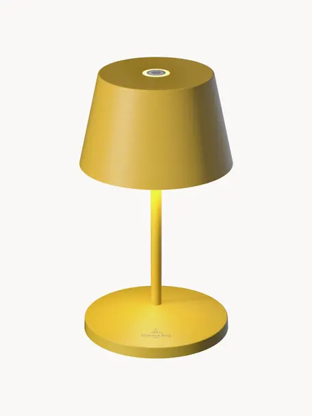 Lampe d'extérieur LED mobile à intensité variable Seoul, Jaune moutarde, mat, Ø 11 x haut. 20 cm