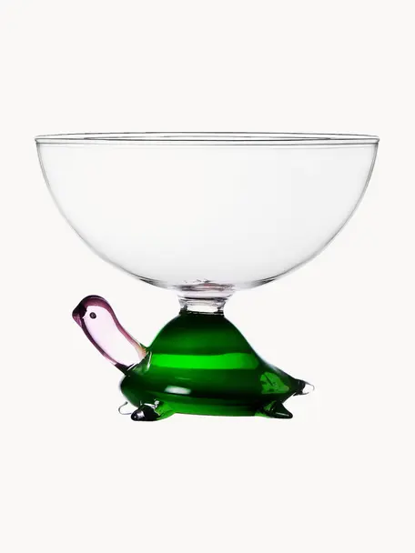 Handgefertigtes Cocktailglas Animal Farm, Borosilikatglas, Transparent, Hellgrün, Ø 11 x H 9 cm, 250 ml
