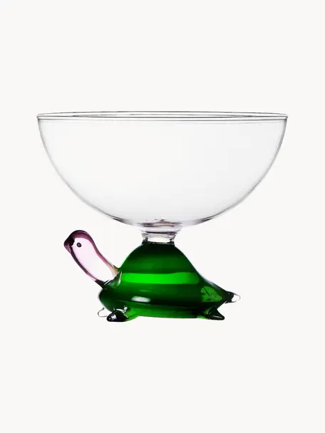 Handgemaakt cocktailglas Animal Farm, Borosilicaatglas, Transparant, lichtgroen, Ø 11 x H 9 cm, 250 ml